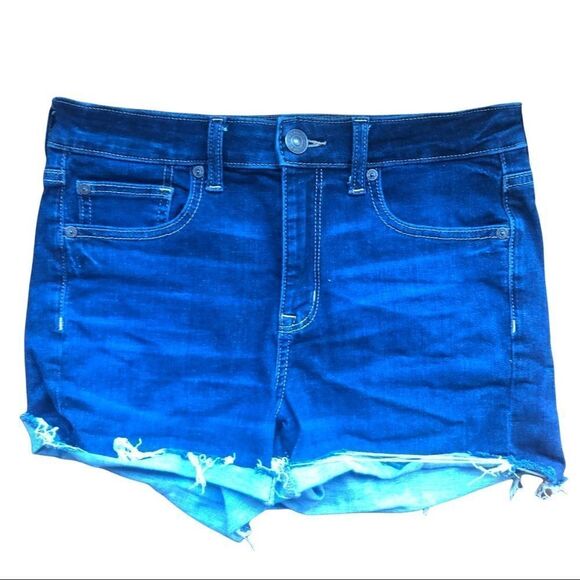 AMERICAN EAGLE SHORTS, hi-Rise denim shortie 8 - Picture 1 of 7